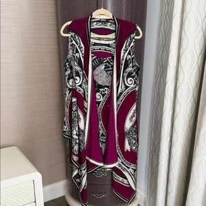 Chic Sleeveless dress with Bold Patterns